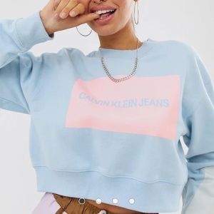 Calvin Klein crop crew neck